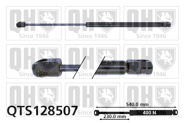 Vérin de hayon, de coffre QUINTON HAZELL QTS128507