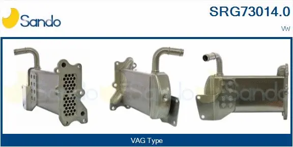 Radiateur, réaspiration des gaz d'échappement SANDO SRG73014.0