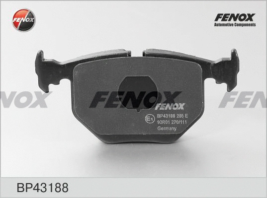 Kit de plaquettes de frein, frein à disque FENOX BP43188