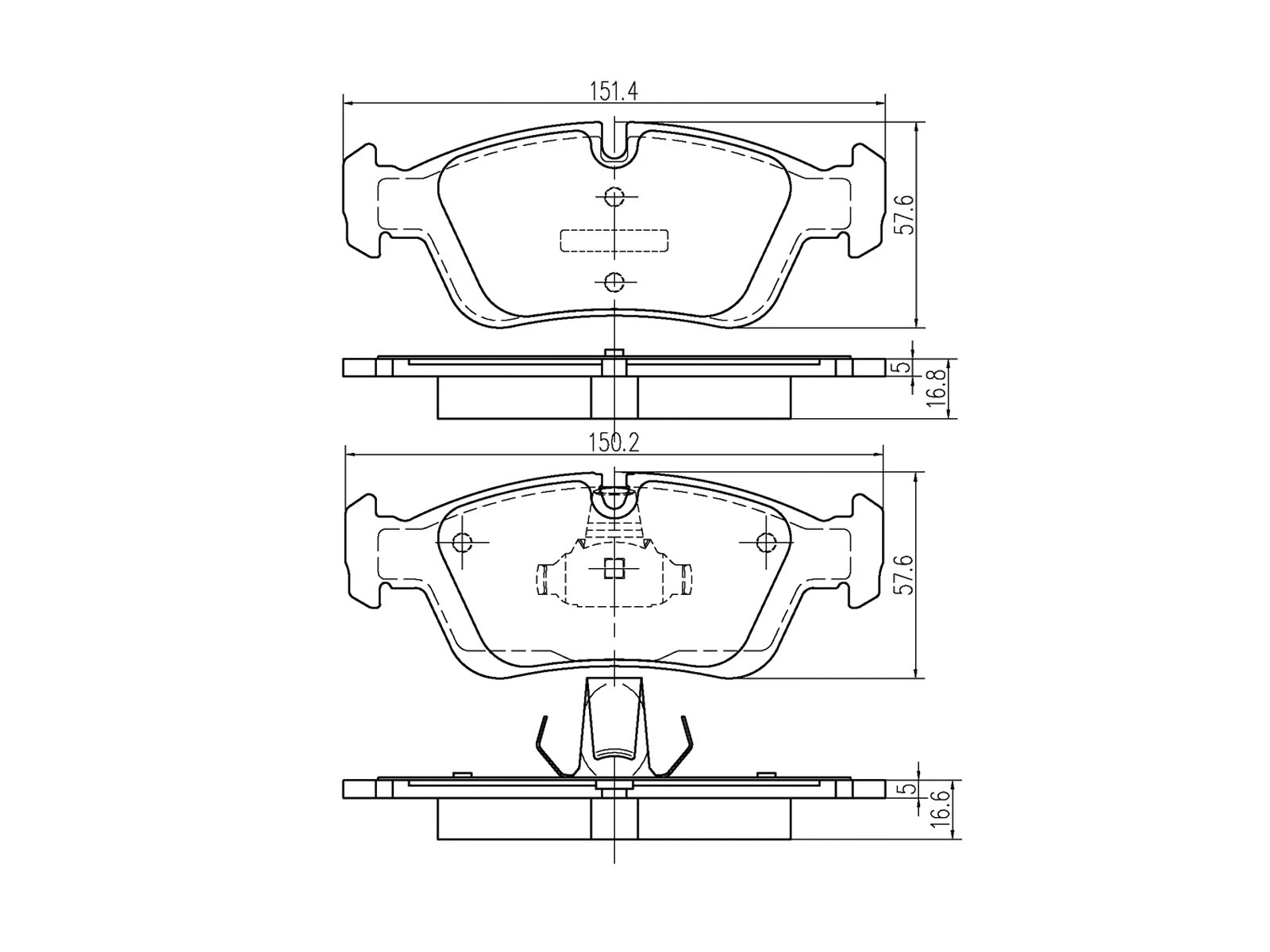 Kit de plaquettes de frein, frein à disque A.Z. Meisterteile AZMT-44-022-1052
