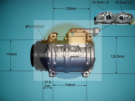 Compresseur, climatisation AUTO AIR GLOUCESTER 14-5701