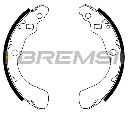 Jeu de mâchoires de frein BREMSI GF0710