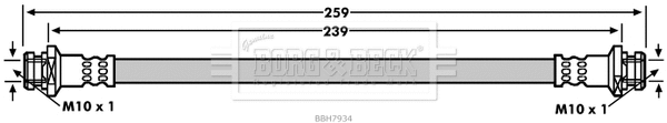 Flexible de frein BORG & BECK BBH7934
