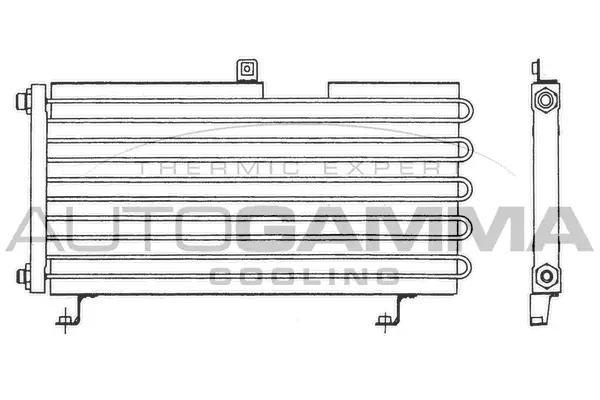 Condenseur, climatisation AUTOGAMMA 101585