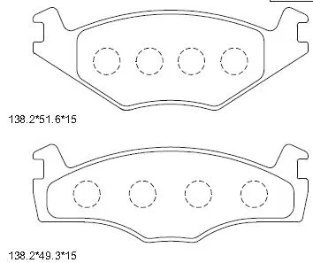 Kit de plaquettes de frein, frein à disque ASIMCO KD7757