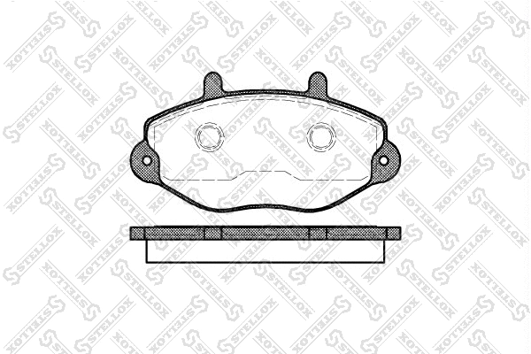 Kit de plaquettes de frein, frein à disque STELLOX 403 000B-SX