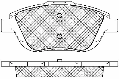 Kit de plaquettes de frein, frein à disque BSF 10966
