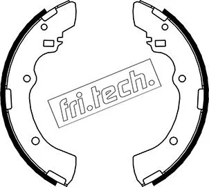 Jeu de mâchoires de frein fri.tech. 1064.164
