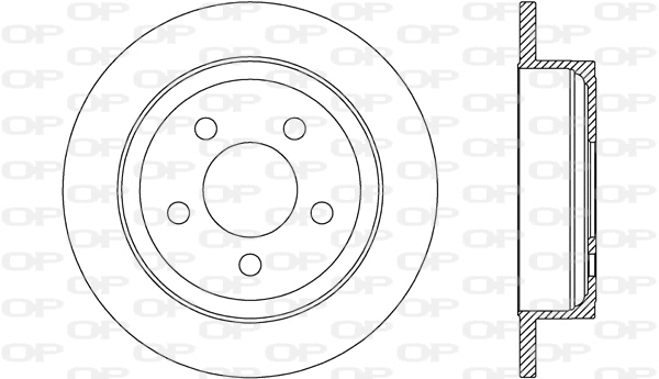 Disque de frein OPEN PARTS BDA2676.10