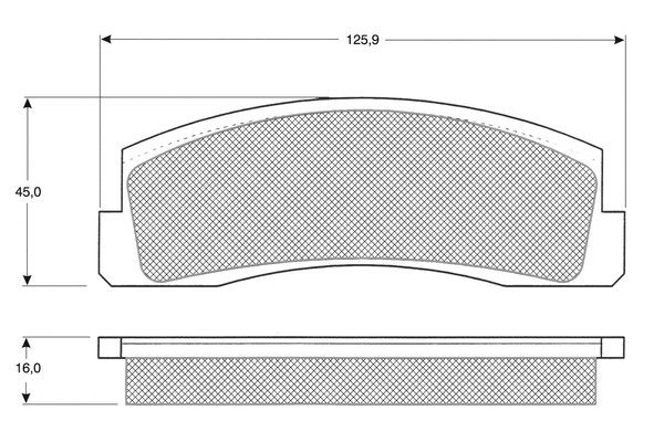 Kit de plaquettes de frein, frein à disque PROCODIS FRANCE PF1216