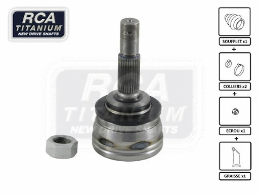 Jeu de joints, arbre de transmission RCA FRANCE NI23F2