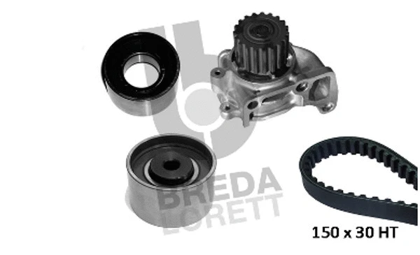 Pompe à eau + kit de courroie crantée BREDA LORETT KPA0350A