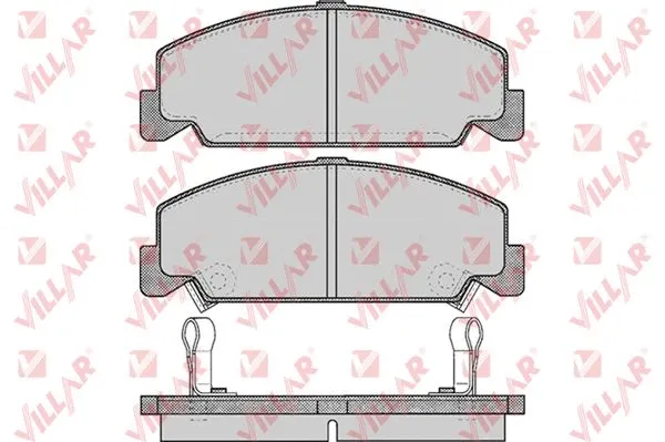 Kit de plaquettes de frein, frein à disque VILLAR 626.0551