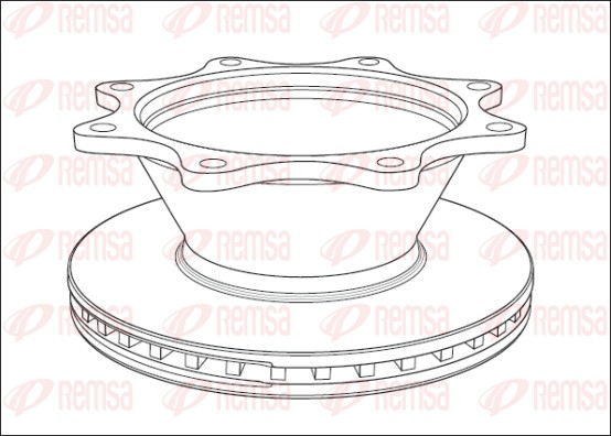 Disque de frein REMSA NCA1012.20