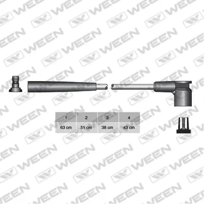 Kit de câbles d'allumage WEEN 110-4103