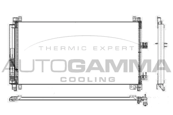 Condenseur, climatisation AUTOGAMMA 105642