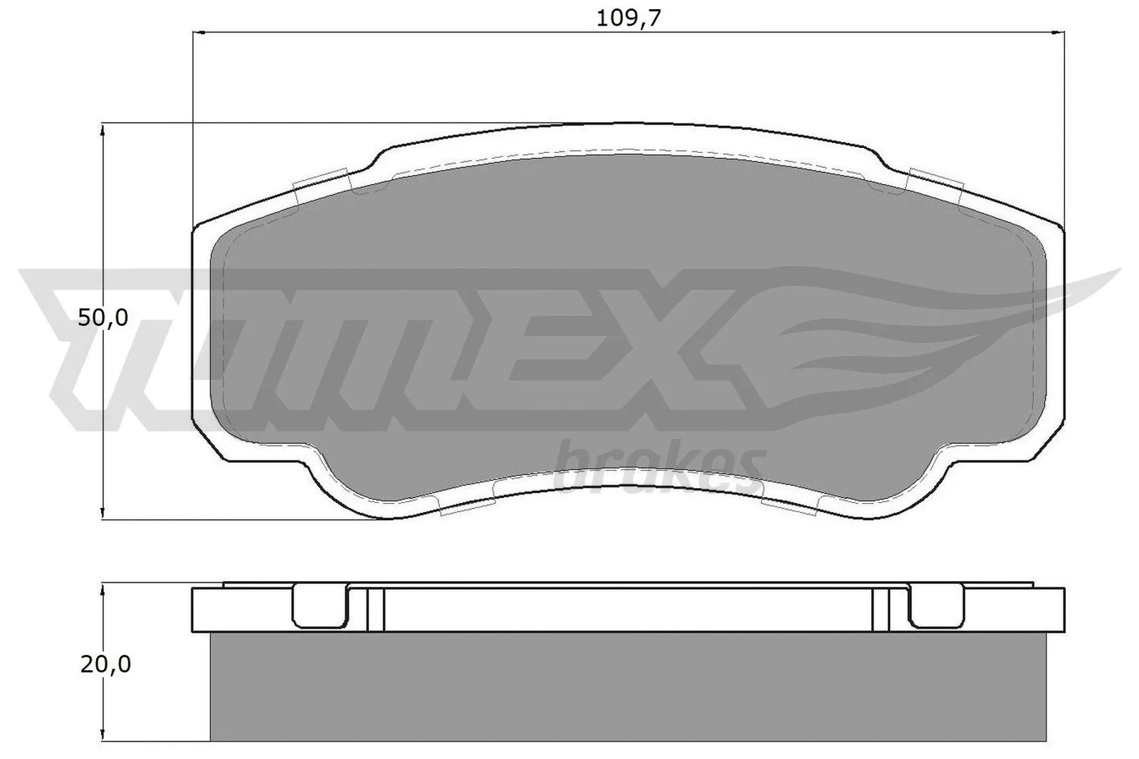 Kit de plaquettes de frein, frein à disque TOMEX Brakes TX 12-46