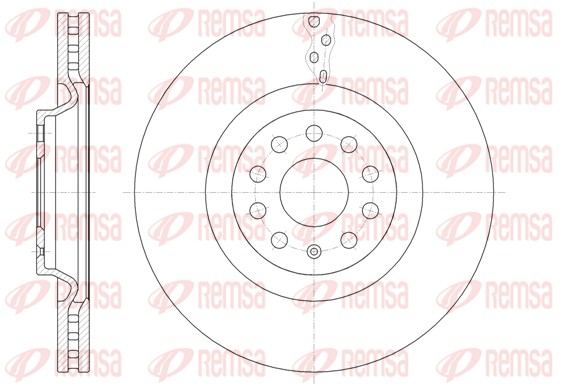 Disque de frein REMSA 61485.10
