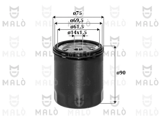Filtre à carburant AKRON-MALÒ 1520117
