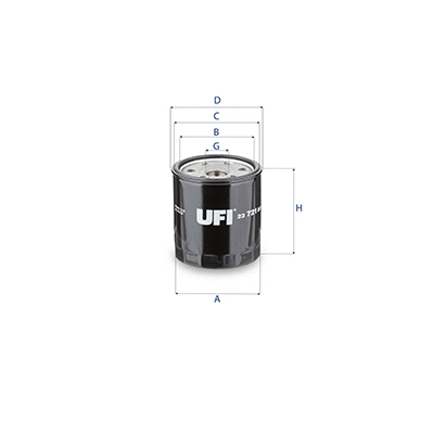 Filtre à huile UFI 23.721.00