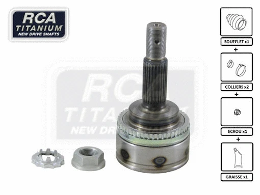 Jeu de joints, arbre de transmission RCA FRANCE TO80A