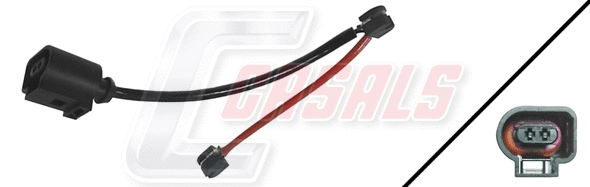 Contact d'avertissement, usure des plaquettes de frein CASALS 50224