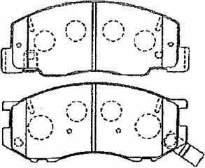Kit de plaquettes de frein, frein à disque AISIN A1N096