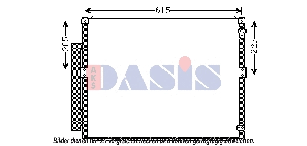 Condenseur, climatisation AKS DASIS 212073N