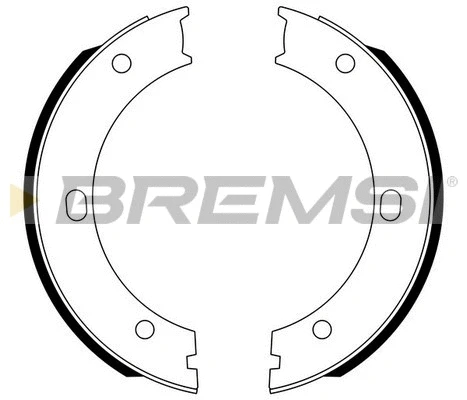 Jeu de mâchoires de frein, frein de stationnement BREMSI GF0131