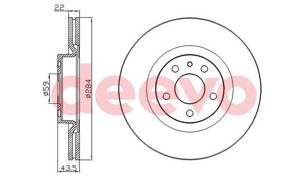 Disque de frein DEEVO BD10170