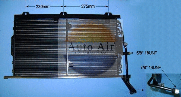 Condenseur, climatisation AUTO AIR GLOUCESTER 16-6580