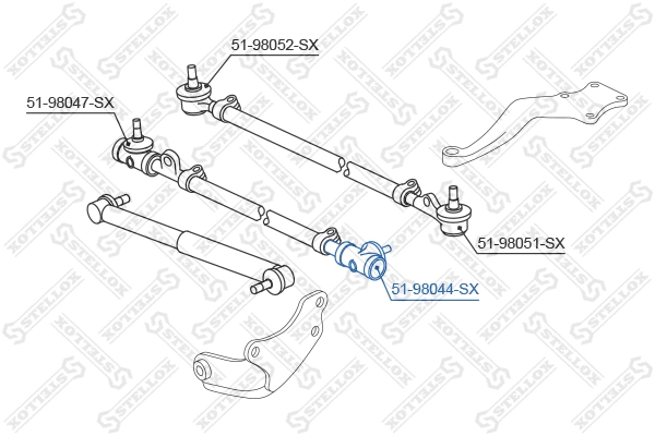 Rotule de barre de connexion STELLOX 51-98044-SX