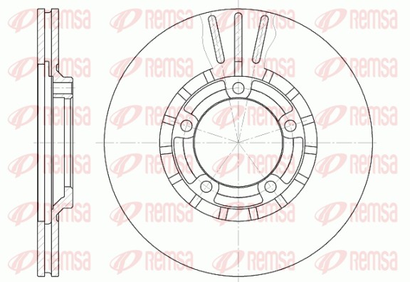 Disque de frein REMSA 6437.10