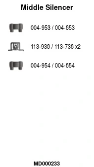 Silencieux central FA1 MD000233