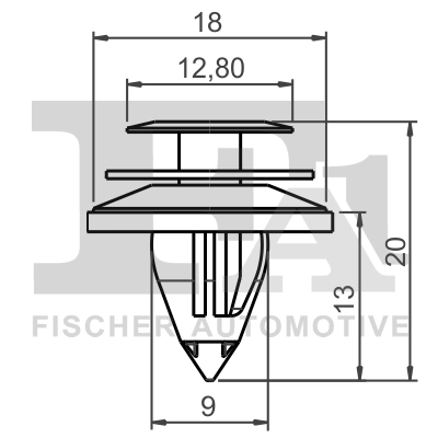 Clip, enjoliveur FA1 75-40005.25