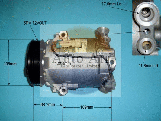 Compresseur, climatisation AUTO AIR GLOUCESTER 14-9706R