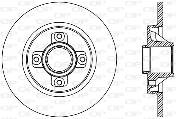 Disque de frein OPEN PARTS BDR2387.10