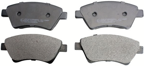 Kit de plaquettes de frein, frein à disque DENCKERMANN B110657