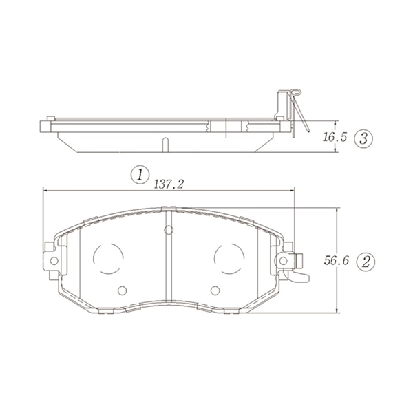 Kit de plaquettes de frein, frein à disque CTR GK1362