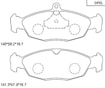 Kit de plaquettes de frein, frein à disque ASIMCO KD7732