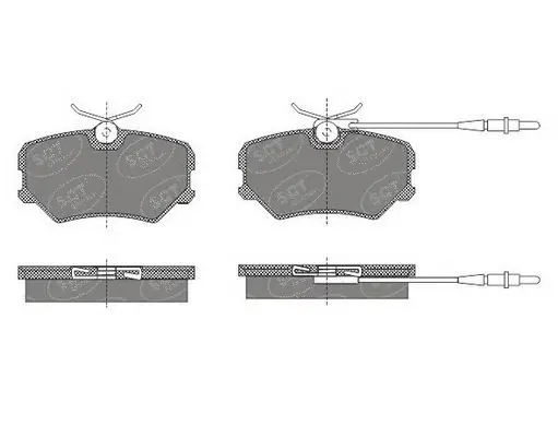 Kit de plaquettes de frein, frein à disque SCT - MANNOL SP 490 PR