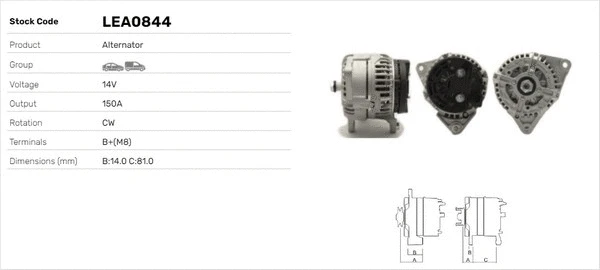 Alternateur LUSA LEA0844