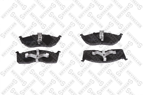 Kit de plaquettes de frein, frein à disque STELLOX 458 000B-SX