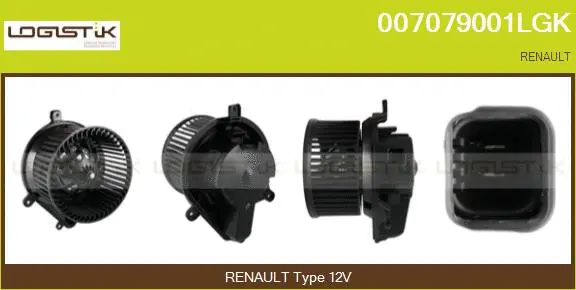 Pulseur d'air habitacle LGK 007079001LGK