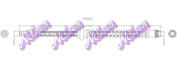 Flexible de frein KAWE H5165