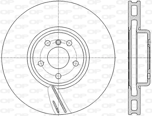 Disque de frein OPEN PARTS BDR2858.20