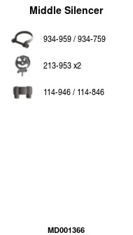Silencieux central FA1 MD001366
