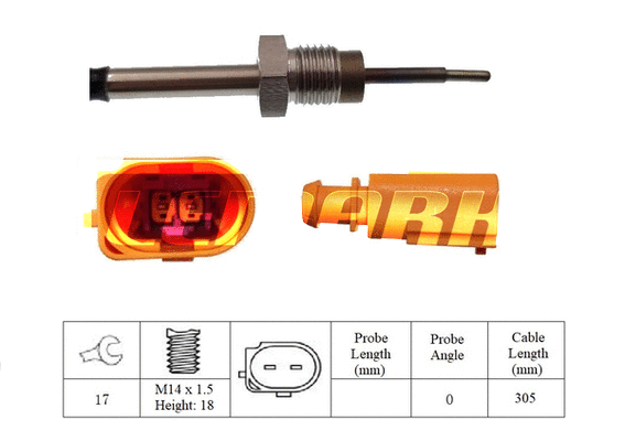 Capteur, température des gaz LEMARK LXT367