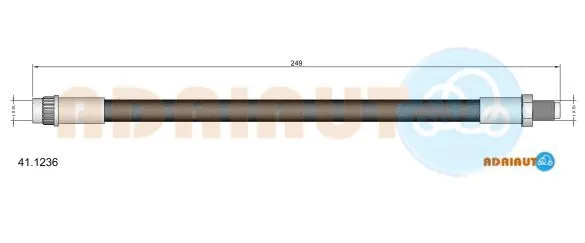 Flexible de frein ADRIAUTO 41.1236
