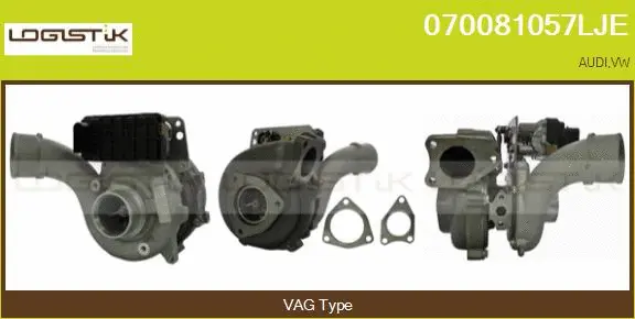 Turbocompresseur, suralimentation LGK 070081057LJE